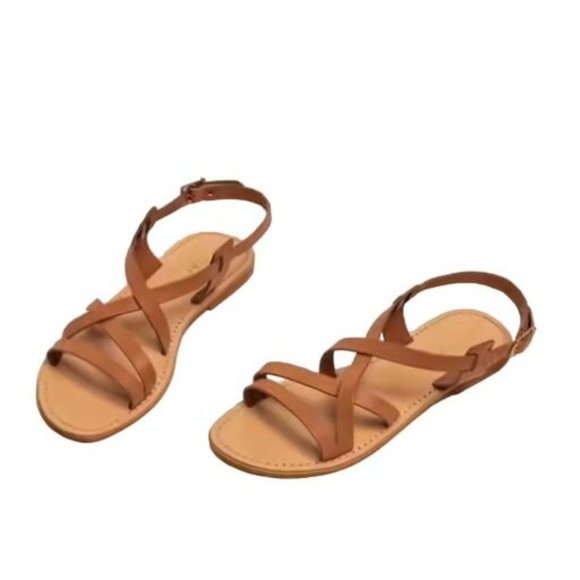 Elegant Tan Women's Sandals - Picture 1 of 7